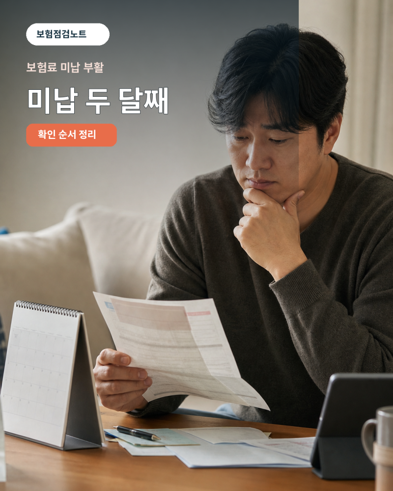 보험료 미납 부활, 두 달 밀렸다면? 실효되기 전에 날짜 확인