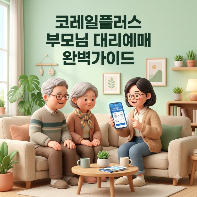 2026 추석 KTX 승차권 부모님 대리 결제 어떻게 할까?