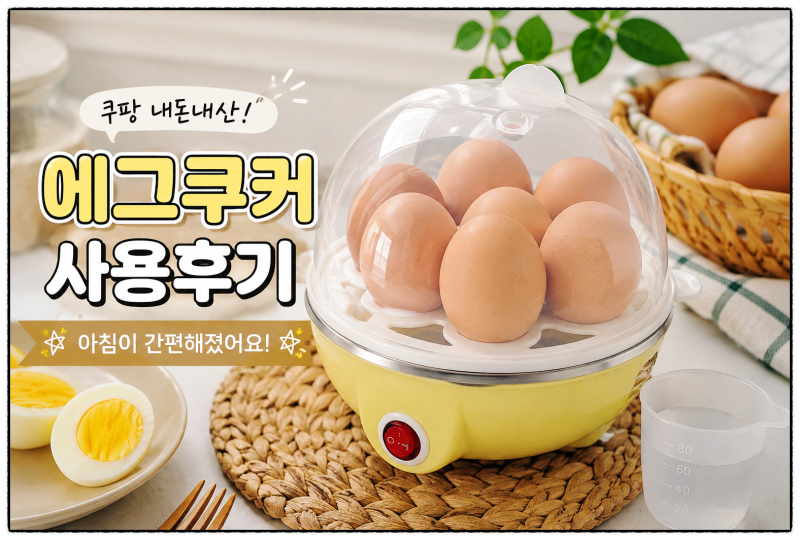 주방템 추천｜계란 삶는 게 귀찮아서 샀어요! 쿠팡 계란찜기 내돈내산 찐 후기