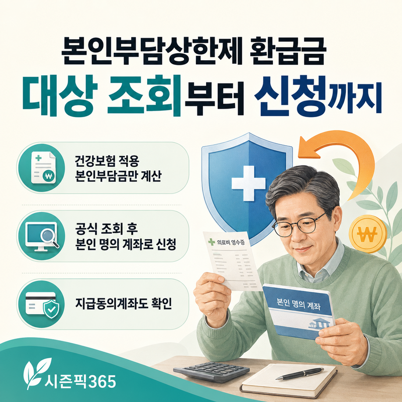 본인부담상한제 환급금 조회·신청방법, 지급동의계좌까지 확인하세요