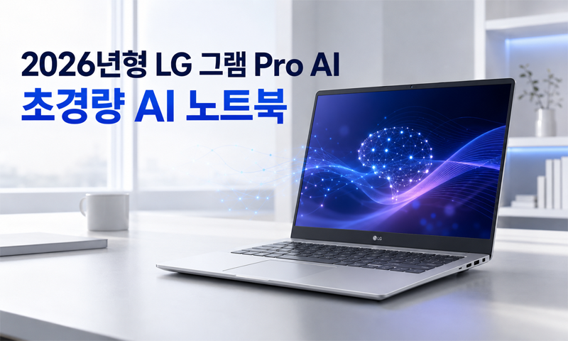 2026년형 LG 그램 Pro AI,요즘 주목받는 초경량 AI 노트북