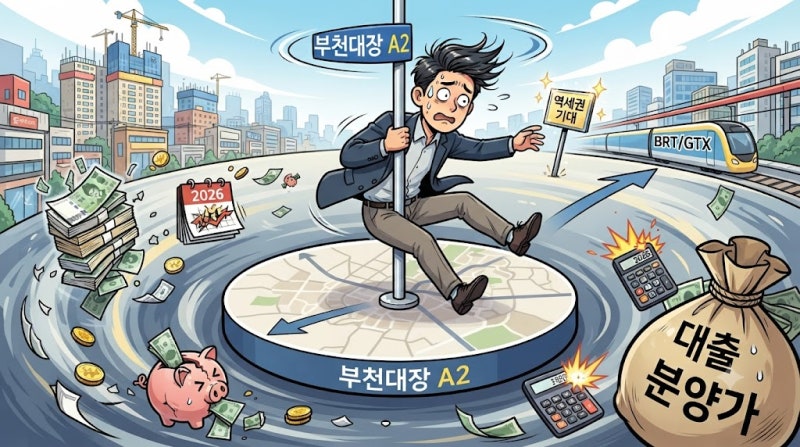 2026 : 부천대장 A2 위치·교통, 역세권 기대만 보면 자금 계획이 흔들리는 이유