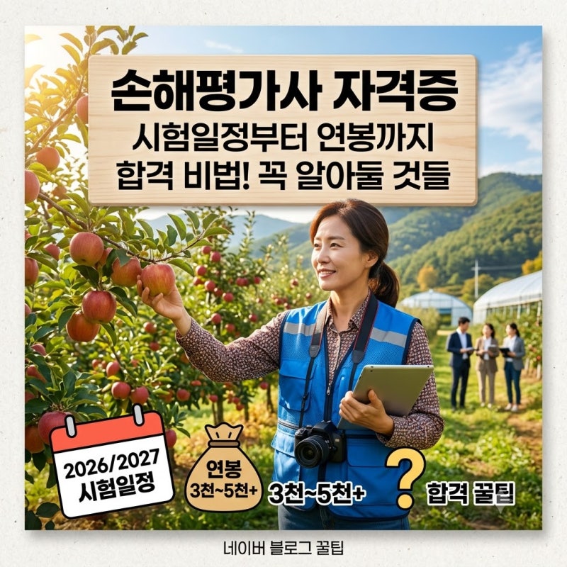 손해평가사 시험일정부터 연봉까지, 준비 전 꼭 알아둘 것들