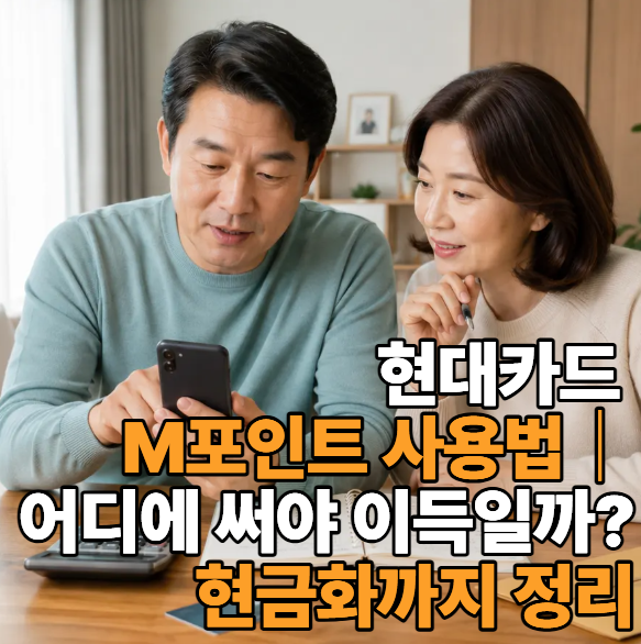 현대카드 M포인트 사용법｜어디에 써야 이득일까? 현금화까지 정리