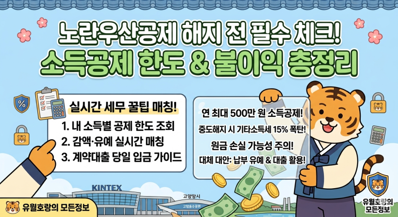 "중도해지 가산세 폭탄 주의!" 2026년 노란우산공제 소득공제 한도 확대 및 손해 없는 감액·대....