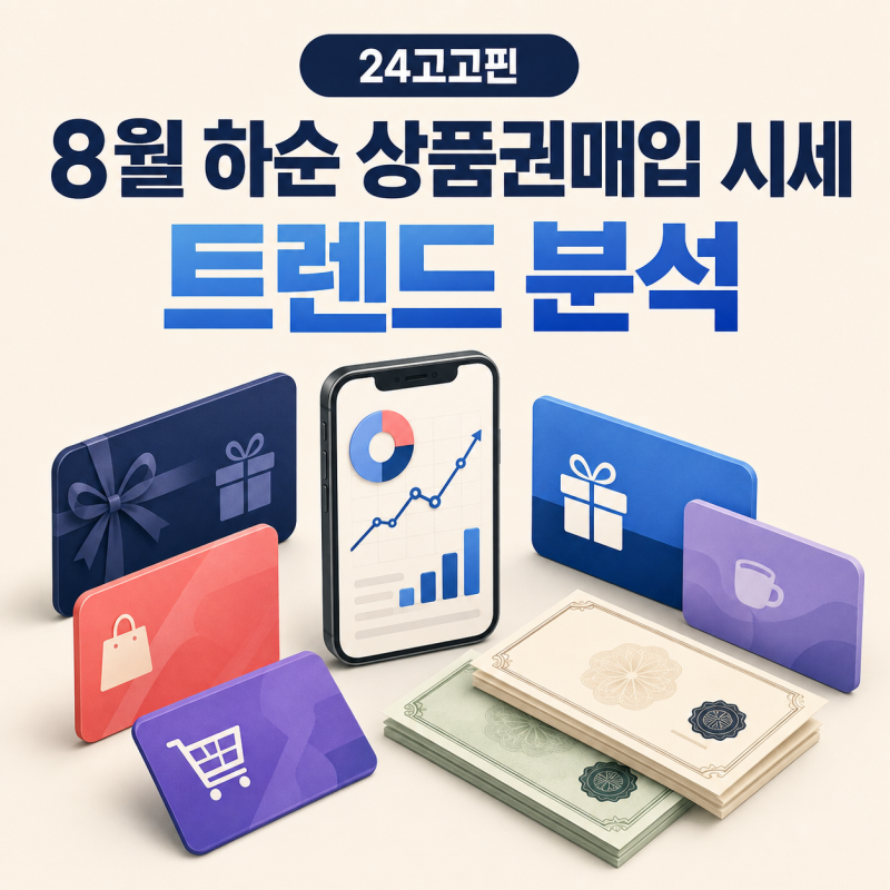 8월 하순 상품권매입 시세 트렌드 분석