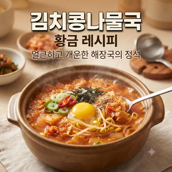 김치콩나물국 '황금 레시피'｜얼큰하고 개운한 해장국의 정석