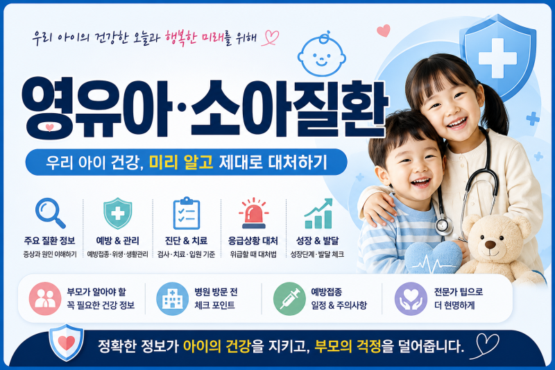영유아·소아질환 No.3 | 아이 손·발에 물집, 입안까지 아프다면? 수족구병 증상·전염·등원·....
