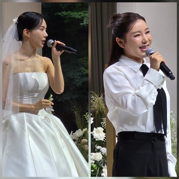 미스트롯 결혼식 신부 노래 송가인 축가 이어 김나희도 웨딩드레스 입고 열창