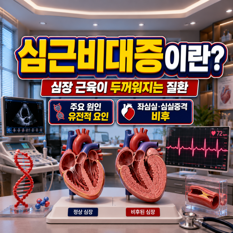 심근비대증이란? 원인, 증상부터 치료와 수술까지 총정리