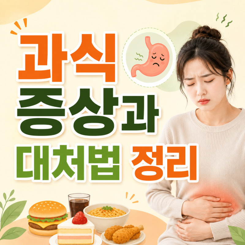 과식했을 때 복통·설사·구토까지? 과식 증상과 대처법 정리