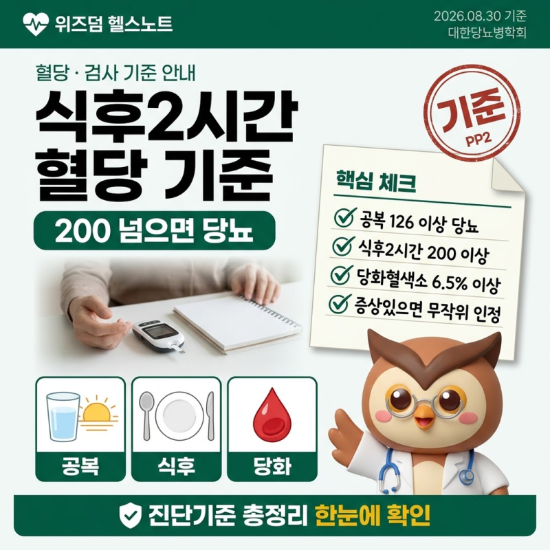 식후2시간혈당 정상 수치 기준 총정리 (공복혈당·당화혈색소·임신성당뇨)
