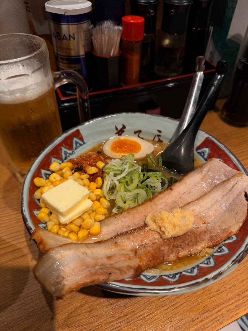 삿포로 콘버터라멘 맛집 추천!! 테시카가라멘 요코쵸점