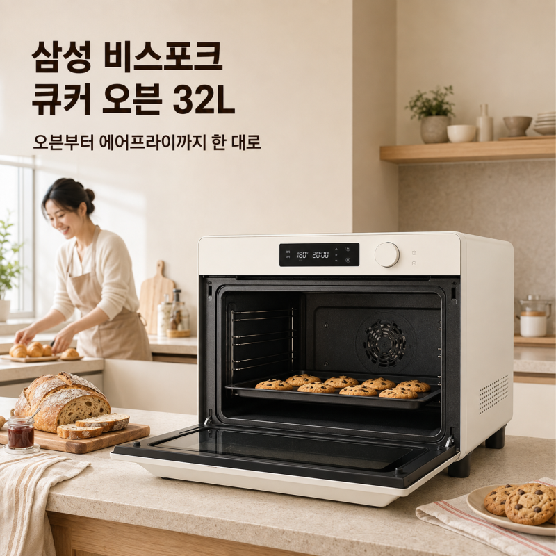 "나에게 맞춘 키친 인테리어BESPOKE 디자인" 삼성 전자레인지 오븐 에어프라이어 비스포크 미....