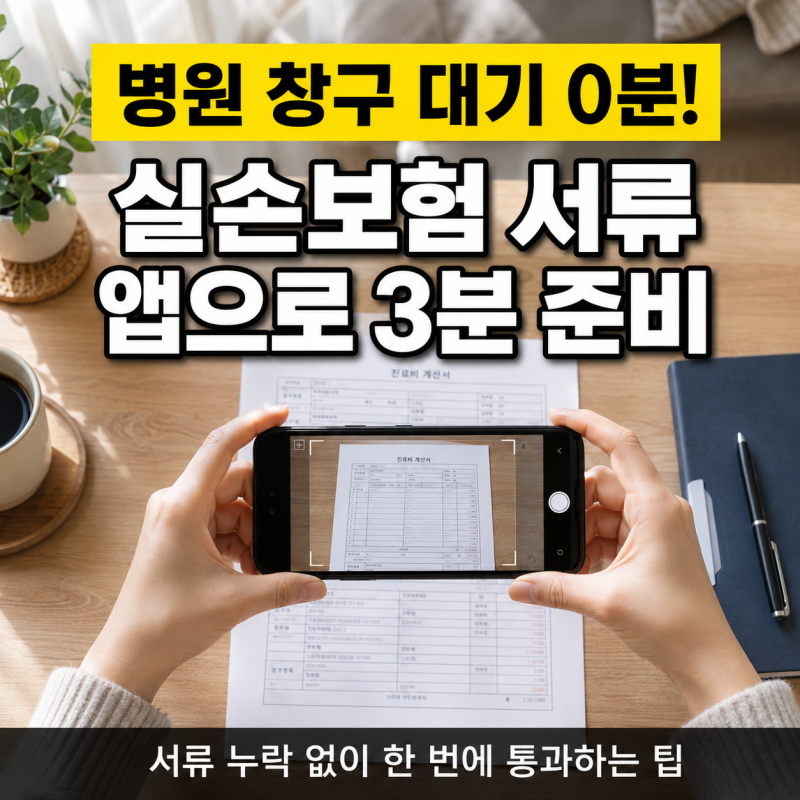 실손보험 청구 서류 창구 대신 앱으로 준비했더니
