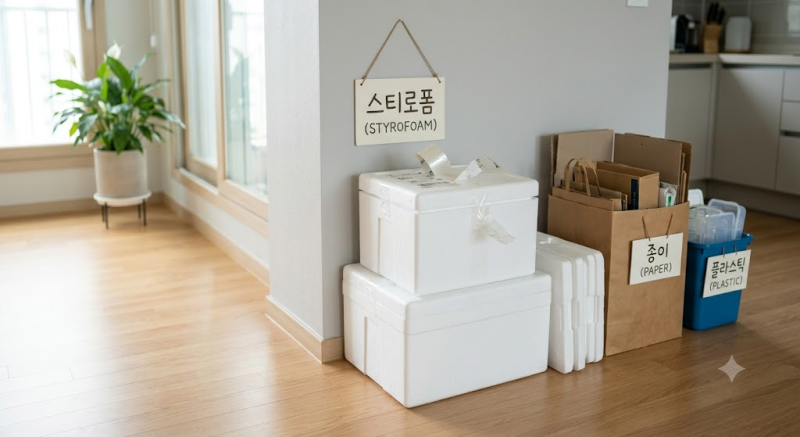 명절 전후 쏟아지는 스티로폼 택배 상자 분리배출 꿀팁