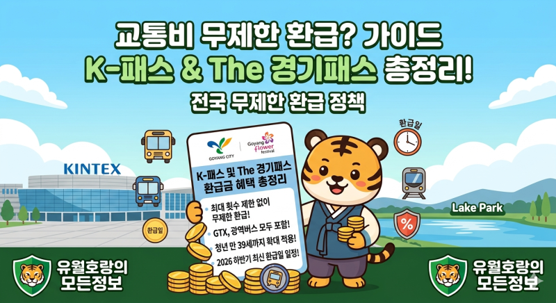 "출퇴근 교통비 무제한 환급?" 2026년 K-패스 환급일 일정 및 The 경기패스 가입·신청 방법 총정....