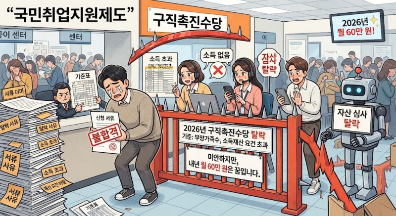 국민취업지원제도 구직촉진수당 신청, 2026년 월 60만원보다 먼저 갈리는 탈락 기준