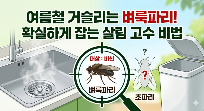 [살림 노하우] 초파리보다 독한 여름철 벼룩파리 완벽 퇴치법 5가지