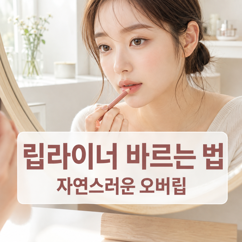 립라이너 바르는 법, 가을 메이크업에 자연스럽게 오버립 하는 순서는?