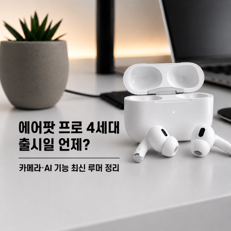 에어팟 프로 4세대 출시일 2027년? 카메라·AI 기능 최신 루머 정리