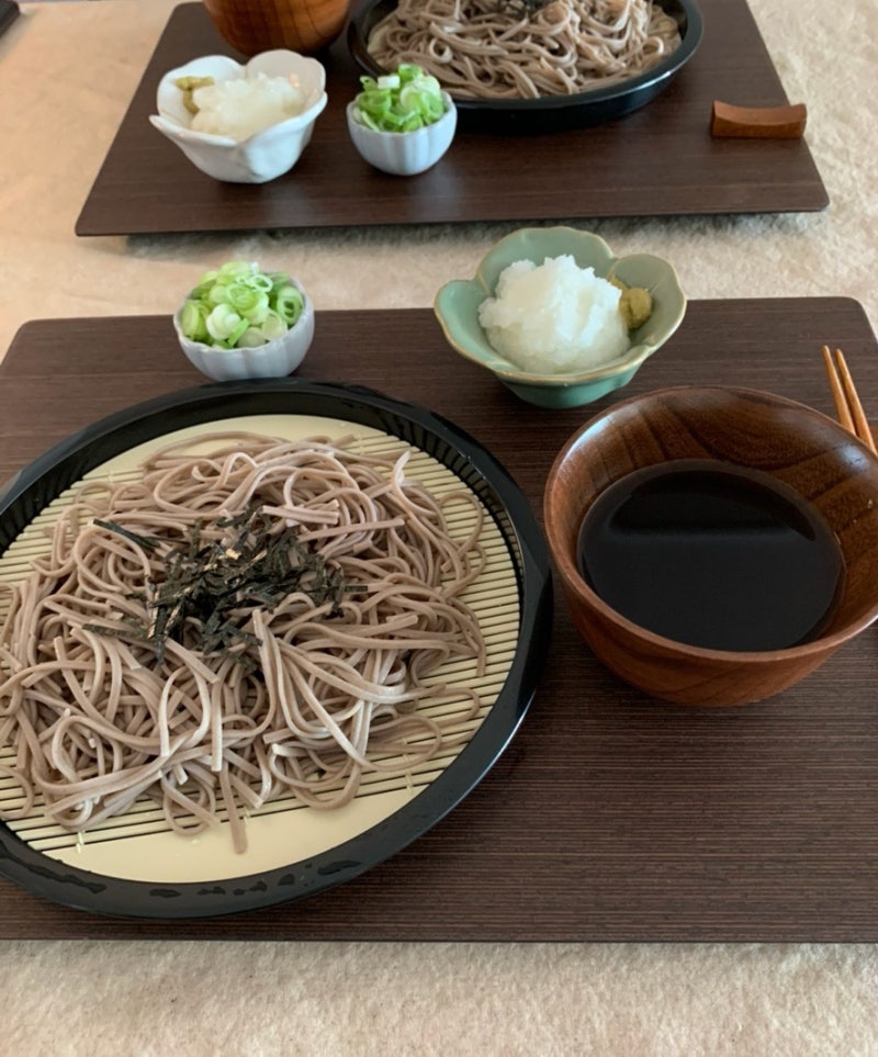 메밀 소바 만들기 일본 현지 맛 초간단 냉모밀 레시피 | 다이소 모밀 채반 접시