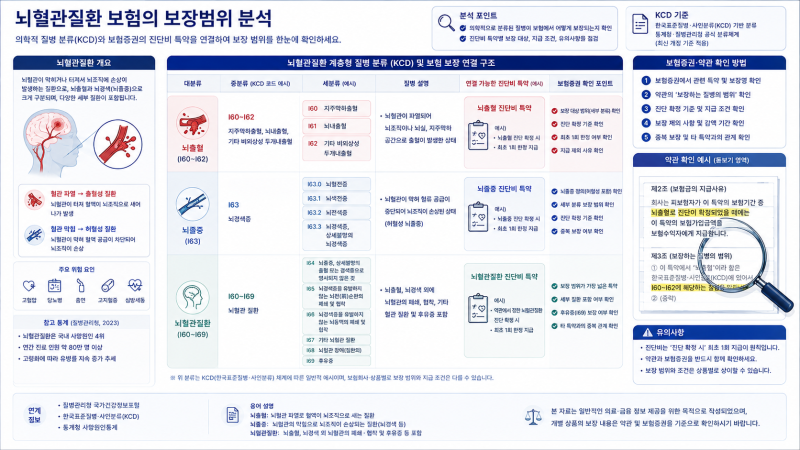뇌혈관·심장보험 보장내용, 진단비만 있다면 꼭 확인해야 할 것