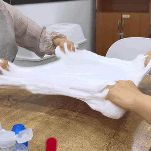 다이소템 생크림 슬라임 만들기