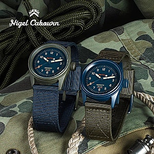 나이젤카본 유니매틱 아머리 콜라보 밀리터리 손목시계 Nigel Cabourn UNIMATIC 2컬러