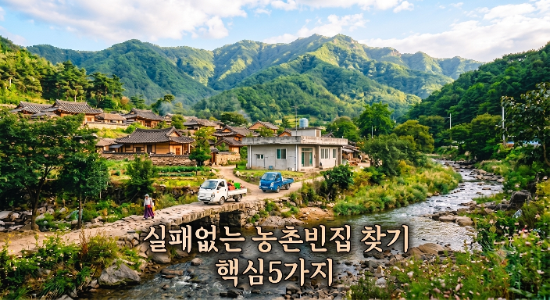 발품없이 온라인으로 시골빈집 구하기전 꼭 알아야할 5가지 꿀팁