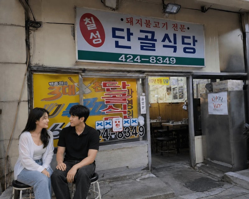 대구 칠성시장 맛집 단골식당, 연탄불고기 한 점에 밥 한 공기 뚝딱