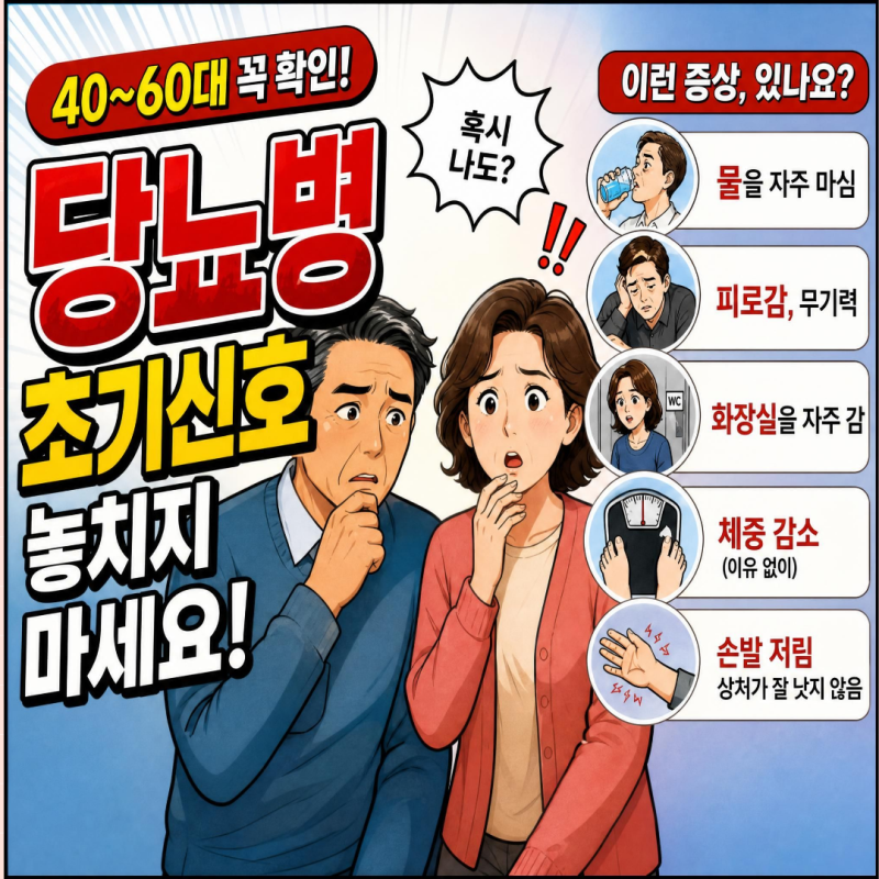 건강검진서 "공복혈당장애" 판정? 48세 오여사·52세 박차장이 몰랐던 당뇨 전단계 증상