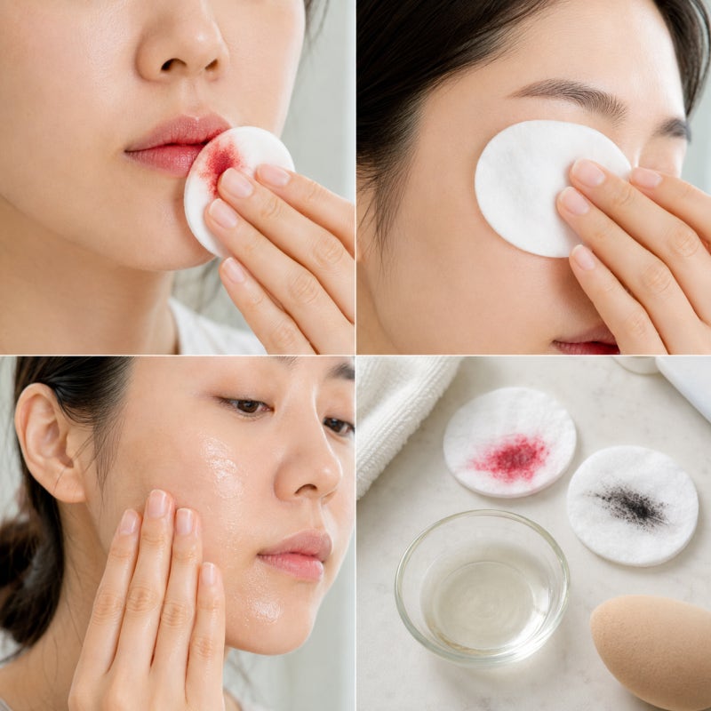 메이크업 클렌징 시간 줄이는 립스틱, 마스카라, 파운데이션지우는법