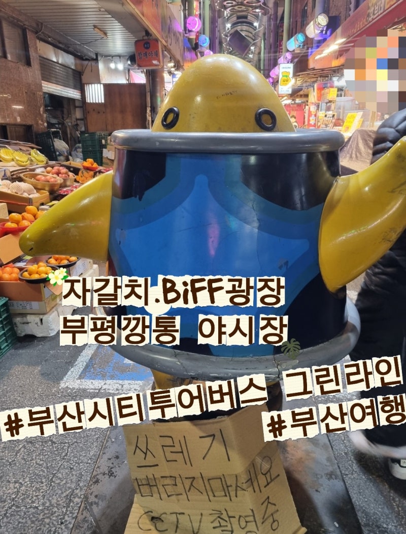 부산여행 부산시티투어버스 그린라인코스후기#5 부평깡통야시장 맛집 위치 운영시간 비프광....