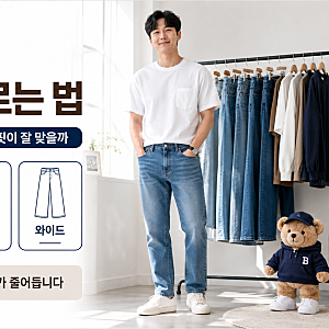30대 남자 청바지 핏｜스트레이트·테이퍼드·와이드, 체형별로 이렇게 고르면 됩니다