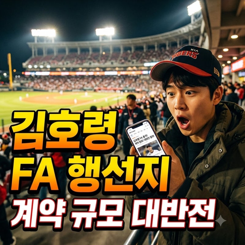 김호령 FA 행선지 및 계약 규모 KIA 잔류인 줄 알았는데 달랐네요