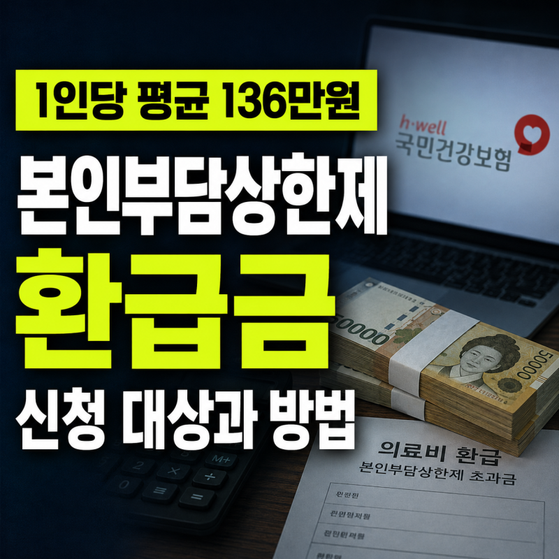 1인당 평균 136만원 돌려받는 본인부담상한제 환급금 신청 대상 및 방법 정리