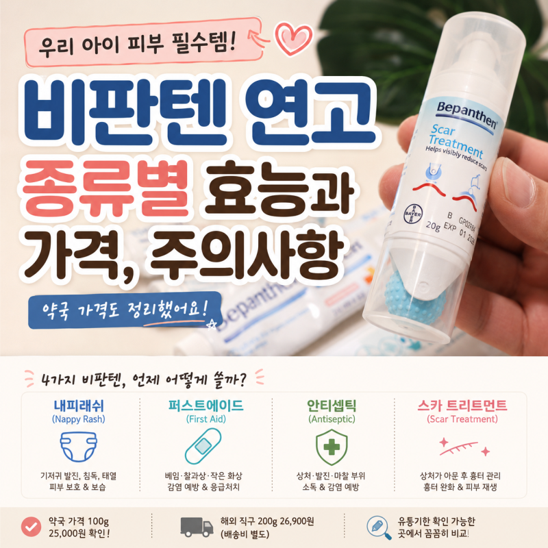비판텐 연고 종류별 효능과 가격, 주의사항