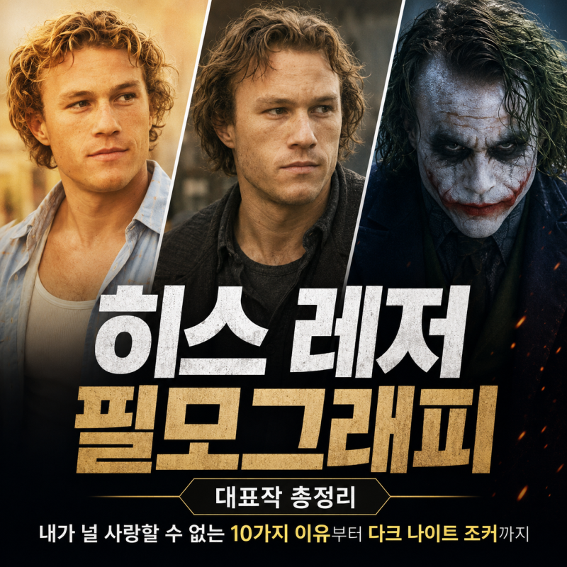 히스 레저 필모그래피 정보 대표작, 내가 널 사랑할 수 없는 10가지 이유부터 다크 나이트 조....