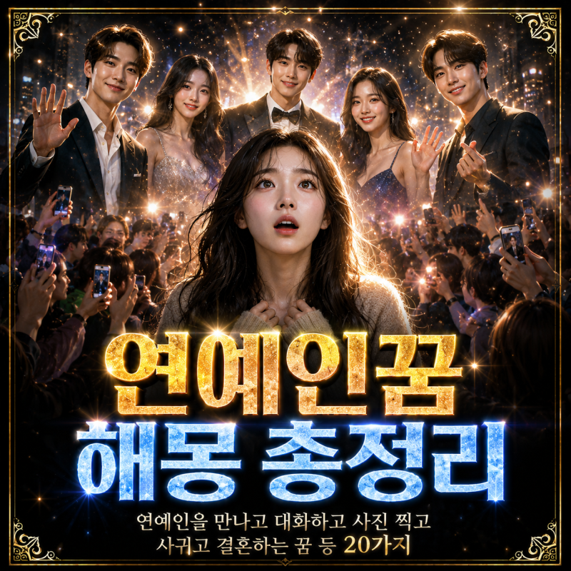 연예인꿈 해몽 총정리｜연예인과 만나고 대화하고 사귀고 결혼하는 꿈 등 20가지｜모두의 회....
