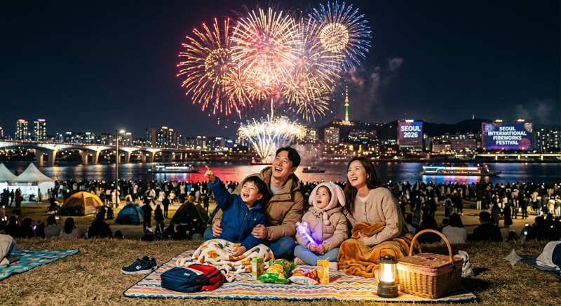 2026 서울세계불꽃축제 가족 명당 1위는 이촌한강공원!