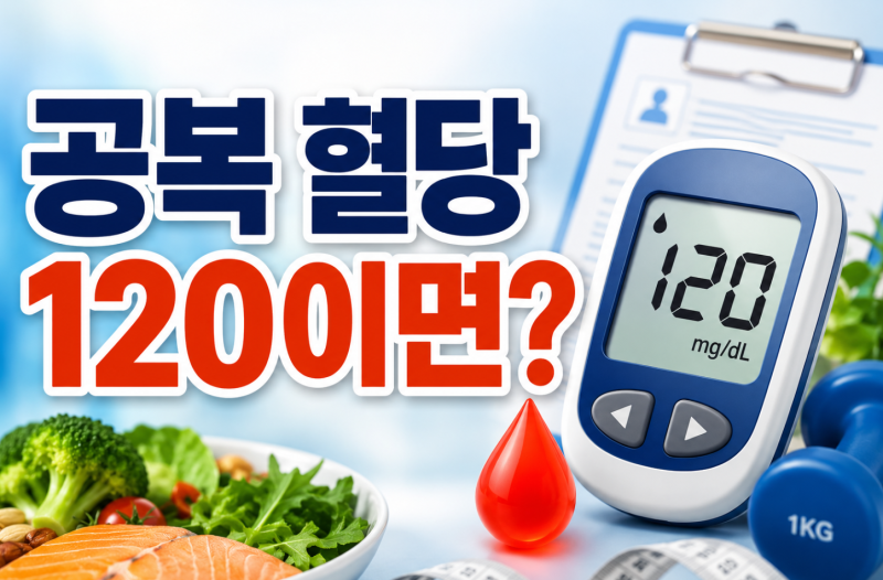 공복 혈당 120이면? 당뇨일까?