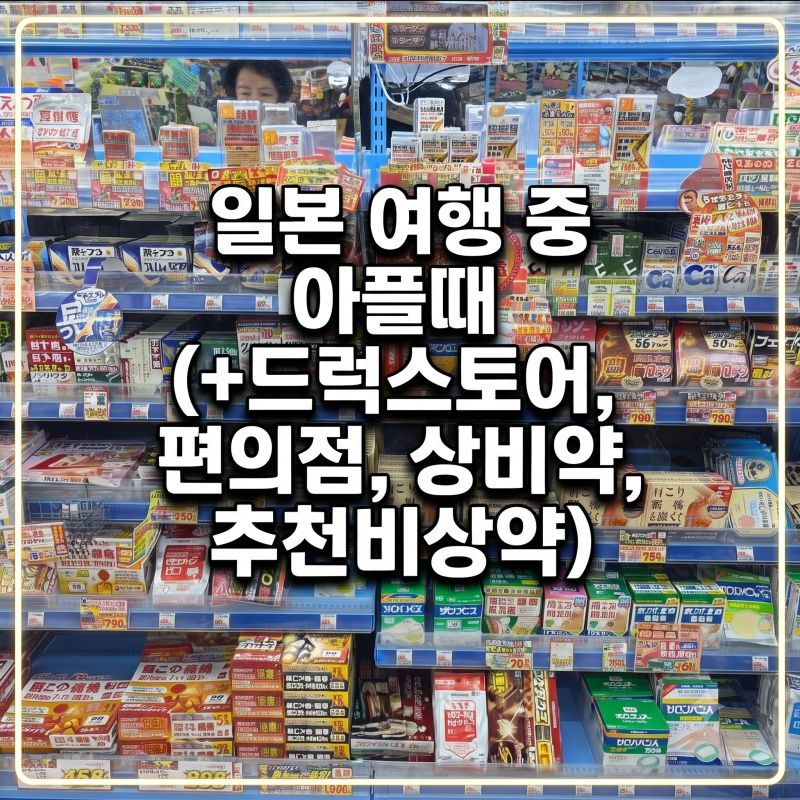 일본 여행 중 아플때 (+드럭스토어, 편의점, 상비약, 추천비상약)