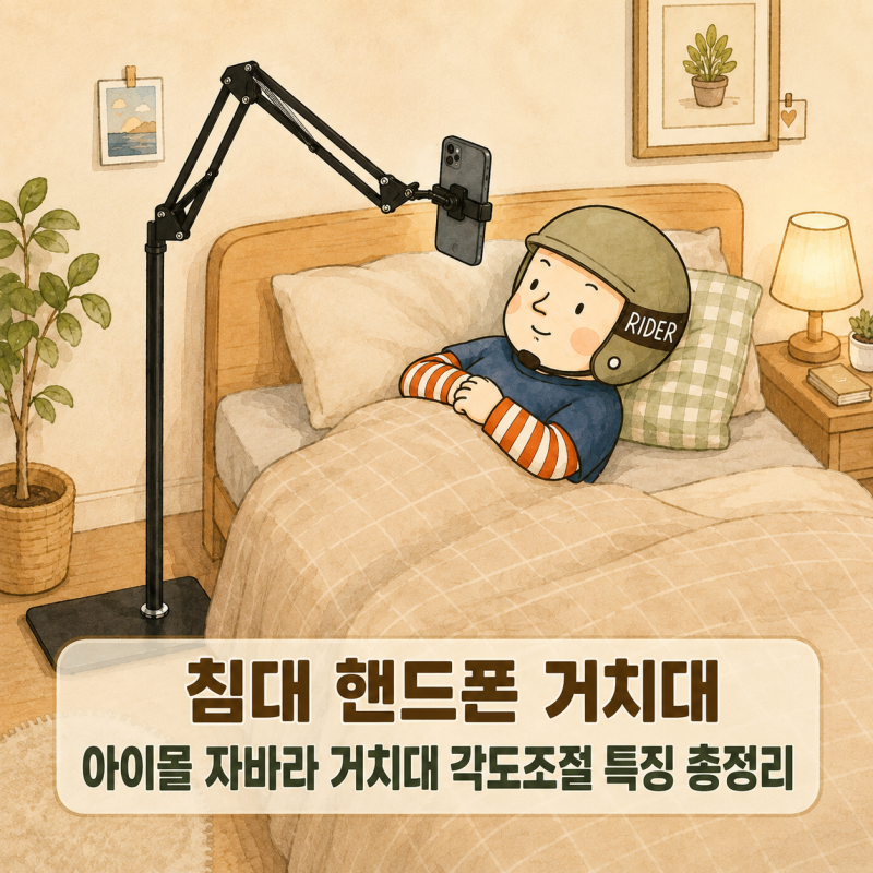 침대 핸드폰 거치대 아이몰 자바라 거치대 각도조절 특징 총정리