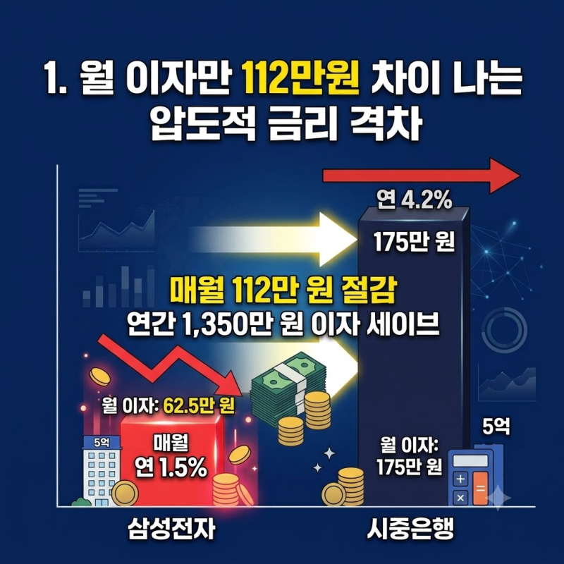 삼성전자 주택대출 5억에 1.5%? 시중은행 이자 내는 직장인 울린 복지 혜택 총정리