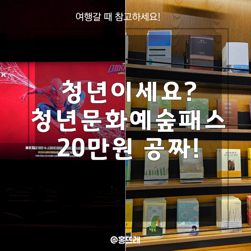 저도 몰라서 놓칠 뻔한 청년문화예술패스 2차, 20만 원 진짜 공짜로 받는 법 (feat. 도서까지 확....