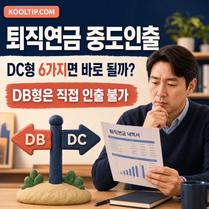 퇴직연금 중도인출 사유, DC형 6가지면 바로 될까?
