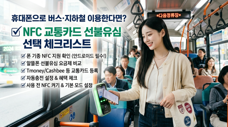 휴대폰으로 버스·지하철 이용한다면? NFC 교통카드 선불유심 선택 체크리스트
