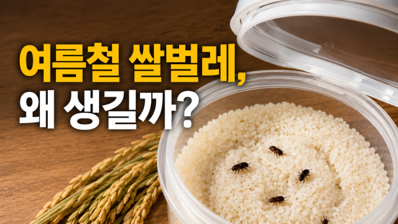 여름철 쌀벌레 생기는 이유｜쌀 보관 이렇게 해야 벌레·냄새 막는다