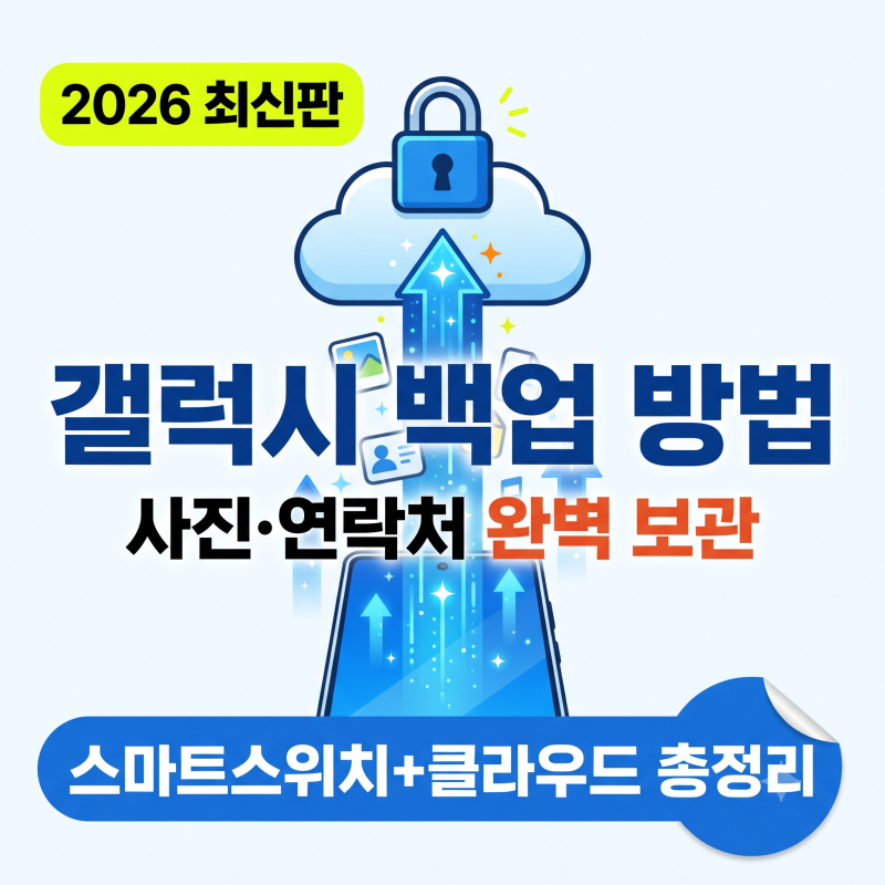 갤럭시 백업, 진짜 안전하게 하려면? 사진·연락처 지키는 법